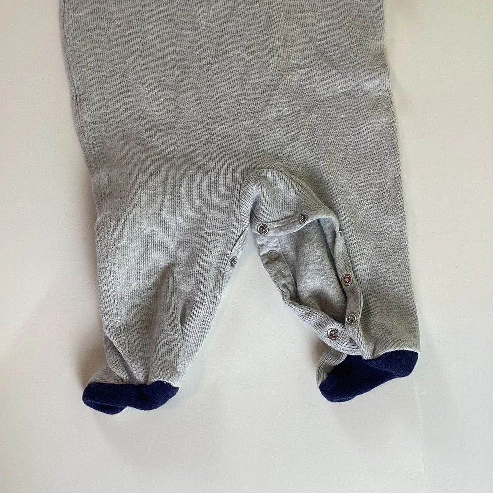 Ralph Lauren Baby Boy All In One Baby Grow One Piece Gray 6 Months Sleeper